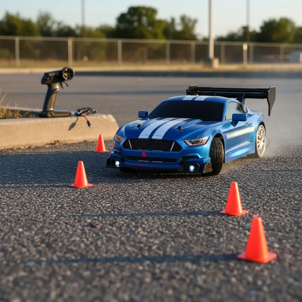 Auto Rc Drift 4x4 1:24 Recargable Usb Potente Enoze Control Azul